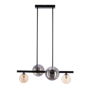 Lampa wisząca Candellux Kama czarna 4×G9