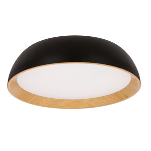 Lampa sufitowa Candellux Calabria czarna z kloszem akrylowym LED