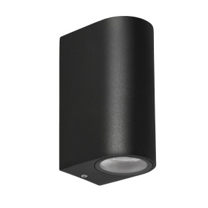 Kinkiet zewnętrzny Candellux Lobelia czarny 2×GU10