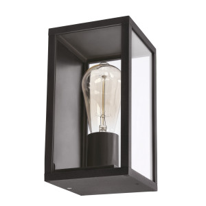 Kinkiet zewnętrzny Candellux Hoya czarny 12×22 cm 1×E27