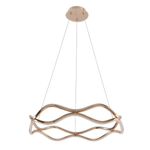 Lampa wisząca Candellux Vave patynowa z maskownicą silikonową 2×LED