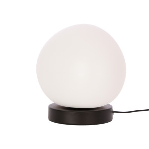Lampa 20 stołowa Candellux Stones biało-czarna z białym kloszem 1×E27