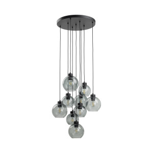 Lampa wisząca Cubus Graphite Czarny 9x E27 - TK Lighting