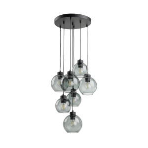 Lampa wisząca Cubus Graphite Czarny 7x E27 - TK Lighting