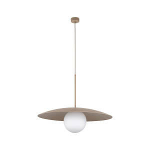 Lampa wisząca Slate Sabia Glass Biały 1x E27 - TK Lighting