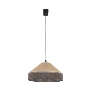 Lampa wisząca Eliss Black Juta 1x E27 - TK Lighting