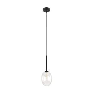 Lampa wisząca Pearl Transparemt Czarny 1x G9 - TK Lighting
