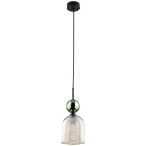 Lampa wisząca Sophia Green Cognac 1x E14 - TK Lighting