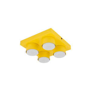 Lampa sufitowa Brix Yellow Żółty 4x GX 53 - TK Lighting