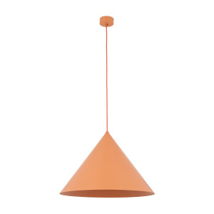 Lampa wisząca Cono Xl Salmon Pomarańczowy 1x E27 - TK Lighting