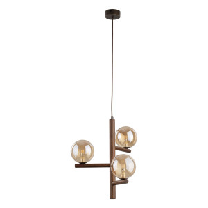Lampa wisząca Estera Wood Orzech - TK Lighting