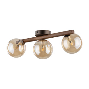 Kinkiet Estera Wood Orzech Brązowy, Orzech 3x G9 - TK Lighting