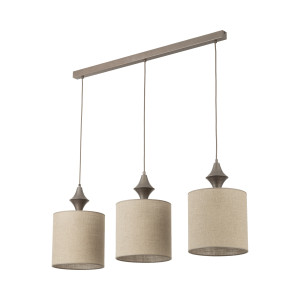 Lampa wisząca Amura New Brown 3x E27 - TK Lighting
