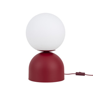 Lampa stołowa Miki Burgund Big Czerwony 1x E27 - TK Lighting