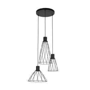 Lampa wisząca Modesto Black 3x E27 - TK Lighting