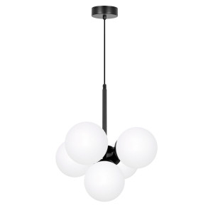 Lampa wisząca INEZ K-5362 Czarny, biały 5 źr., E14, 10W LED - Kaja