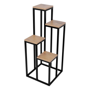Kwietnik KAJA HOME KS-33 KWIETNIK IV Czarny, dąb - Kaja