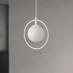 Lampa wisząca MALTA K-5473 Biały, złoty 1 źr., E14, 10W LED - Kaja