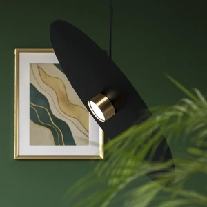 Lampa wisząca BURGAS K-5458 Czarny, złoty 1 źr., GX53, 10W LED - Kaja