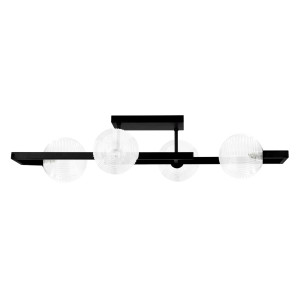Lampa wisząca PARMA K-5761 Transparentny, czarny 4 źr., G9, 10W LED - Kaja