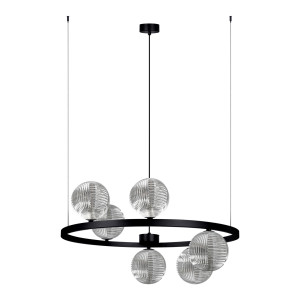 Lampa wisząca MONZA K-5703 Grafitowy, czarny 6 źr., G9, 10W LED - Kaja