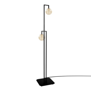 Lampa podłogowa EMIR K-5769 Bursztynowy, czarny 2 źr., G9, 10W LED - Kaja