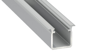 Profil Aluminiowy Srebrny Typ G 2m + Klosz Mleczny – Eko-Light