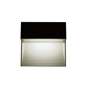 Oprawa ścienna elewacyjna 3w led v-tac czarny kwadrat 230v ip65 vt-1172 4000k 210lm