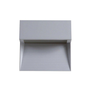 Oprawa ścienna elewacyjna 3w led v-tac szary kwadrat 230v ip65 vt-1172 4000k 210lm
