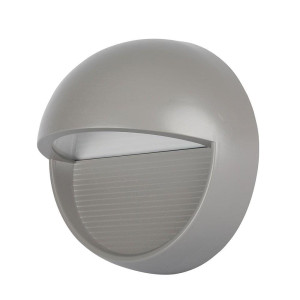 Oprawa ścienna elewacyjna 3w led v-tac szara okrągła 230v ip65 vt-1182 3000k 210lm