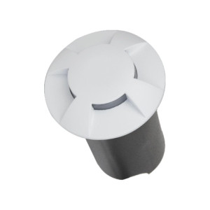 Oprawa gruntowa 1w led biała 4-stronna ip67 vt-1171 6500k 10lm