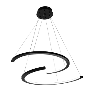 Lampa wisząca Doublemoon ML1178 czarny E27 - Milagro