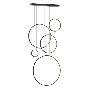 Lampa wisząca Saturno ML2324 czarny E14 - Milagro