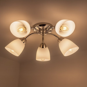 Lampa sufitowa Portos ML2267 chrom E14 - Milagro
