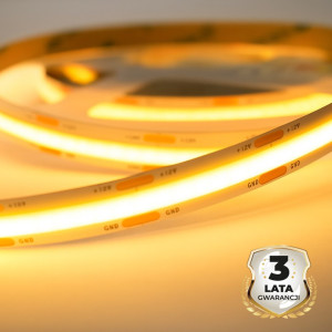 Taśma COB 5w/460lm/320/m 3000k IP20 12V 30m – Eko-Light