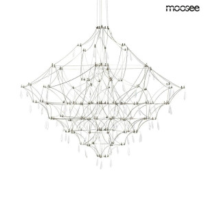 Lampa wisząca CONSTELATION 100 LED, stal szczotkowana – Moosee