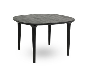 Stół jadalniany LAMINAR 120 czarny / drewno – MaMaison