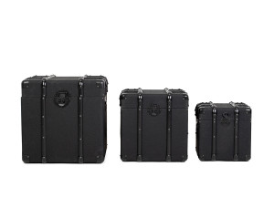 Dekoracja KARE zestaw skrzyń VOYAGE czarny – Kare Design