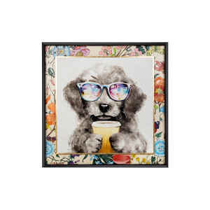 Obraz COFFEE DOG 100x100 cm – King Home
