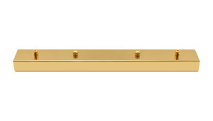 Lampa wisząca Podsufitka prostokątna złota 44 cm x 5,5 cm – King Home