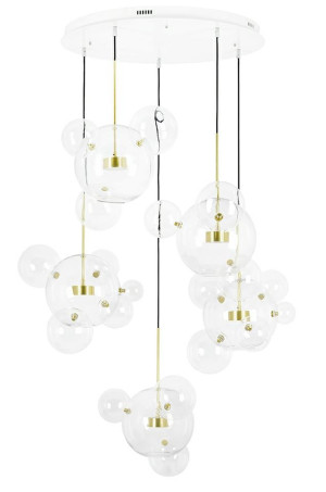 Lampa wisząca CAPRI DISC 5 złota – Moosee