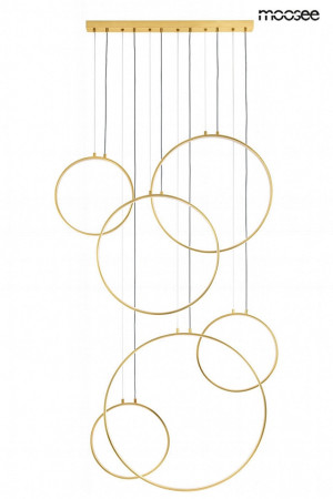 Lampa wisząca CIRCULO SIX złota – Moosee