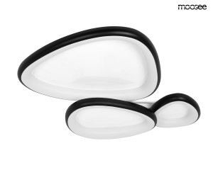 Lampa sufitowa / plafon AREA 3 czarna – Moosee