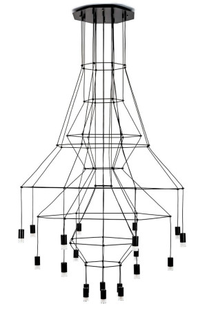Lampa wisząca FLUSSO 20 czarna – Moosee