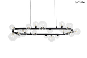 Lampa wisząca ALURE OVAL 120 czarna – Moosee