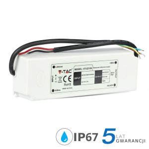 Zasilacz led v-tac 150w 12v 12.5a ip67 hermetyczny filtr emi vt-22155 5 lat gwarancji