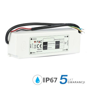 Zasilacz led v-tac 100w 12v 8.3a ip67 hermetyczny filtr emi vt-22105 5 lat gwarancji
