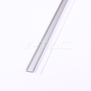 Profil aluminiowy v-tac 2000x23.5x10mm klosz mleczny vt-8108