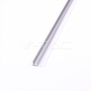 Profil aluminiowy v-tac 2000x17.2x15.5mm klosz mleczny vt-8110