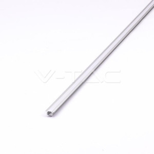 Profil aluminiowy v-tac 2000x24.5x12.2mm klosz mleczny vt-8115